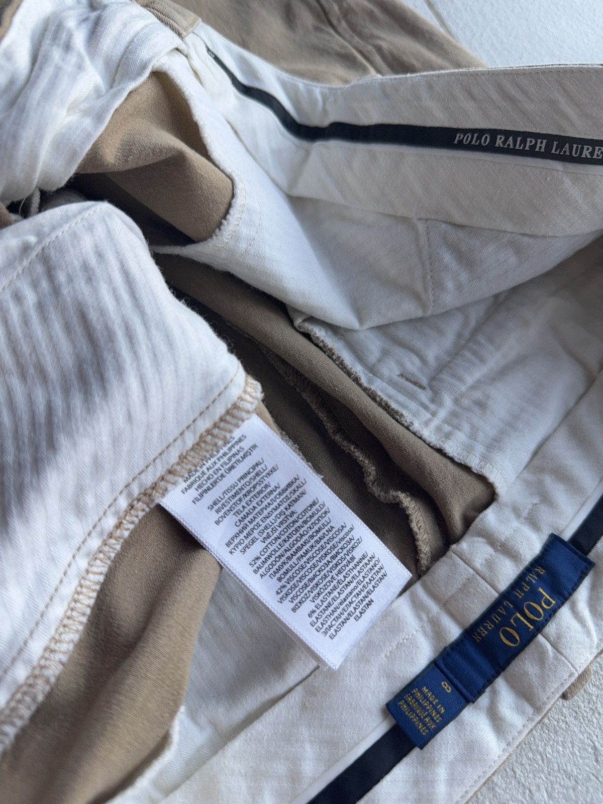 Polo Ralph Lauren 00s Designer Luxury Polo Ralph Lauren beige pants Size 30" / US 8 / IT 44 - 7 Thumbnail