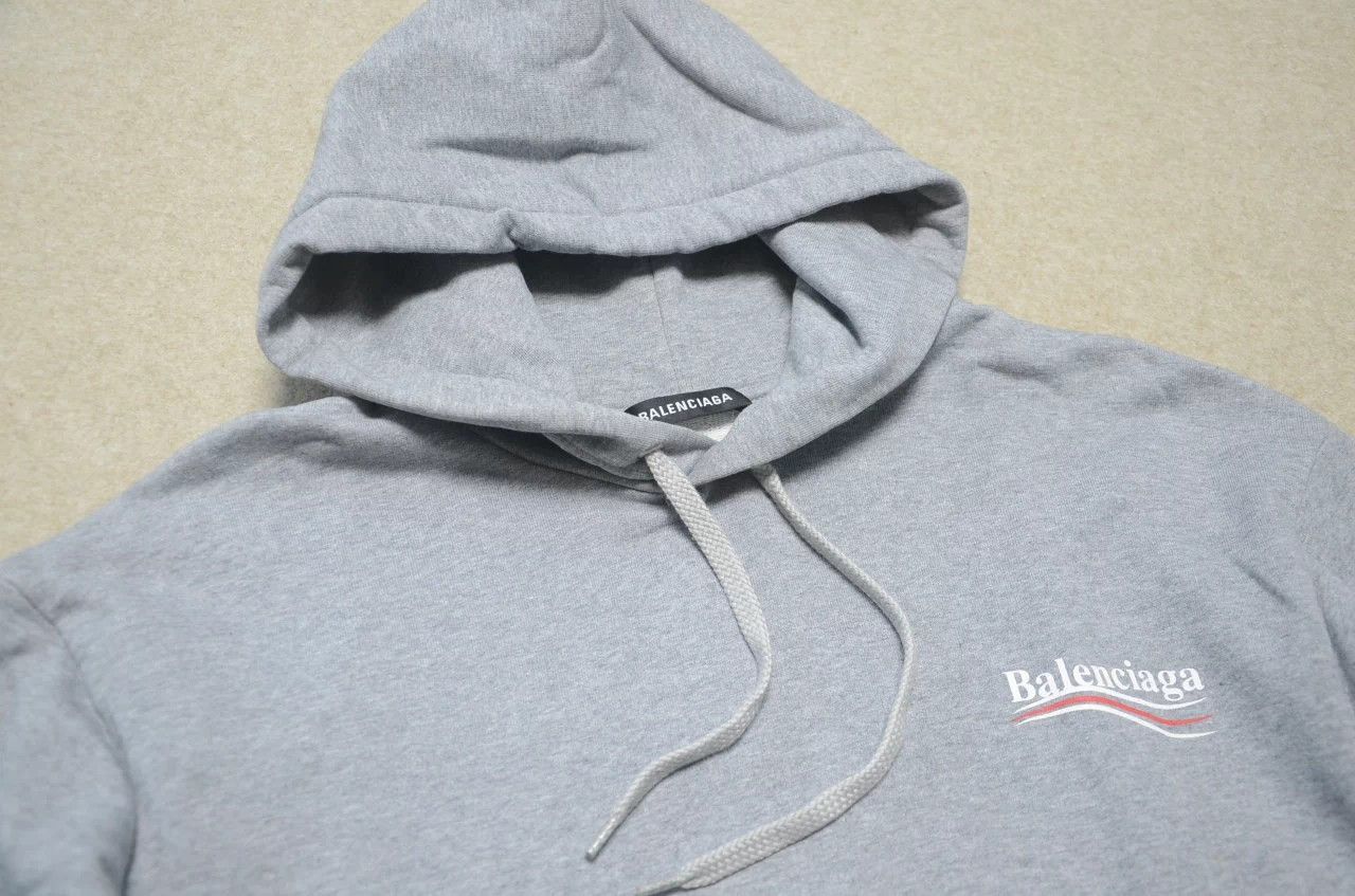 Balenciaga Balenciaga gray logo hoodie S like new Size US S / EU 44-46 / 1 - 3 Thumbnail