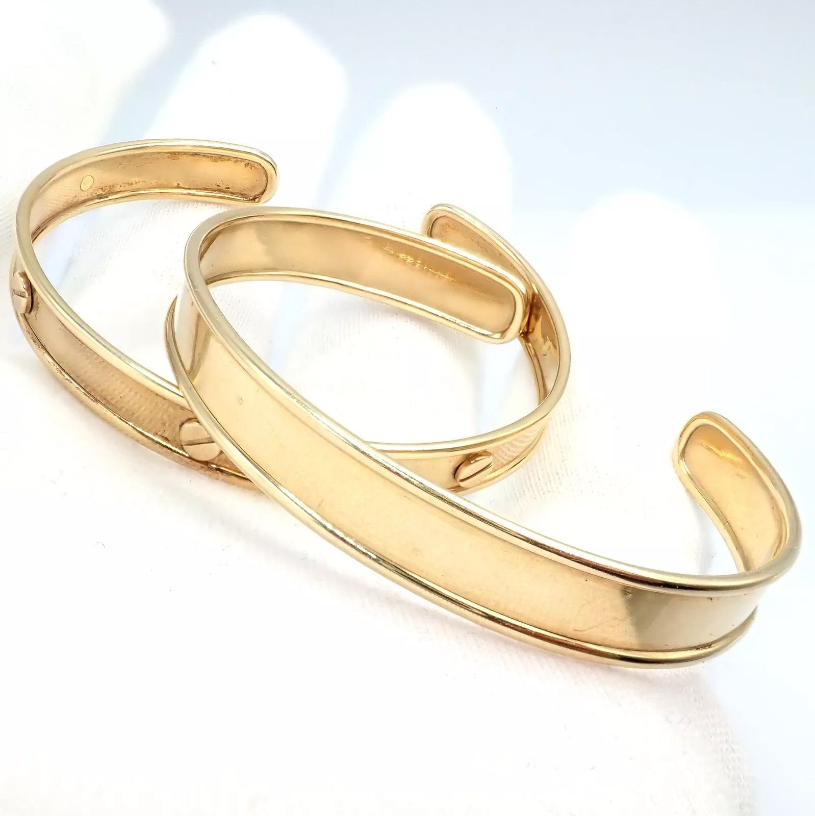 Vintage Vintage Estate 14k Bracelet Pair Stacking Set Size ONE SIZE - 6 Thumbnail