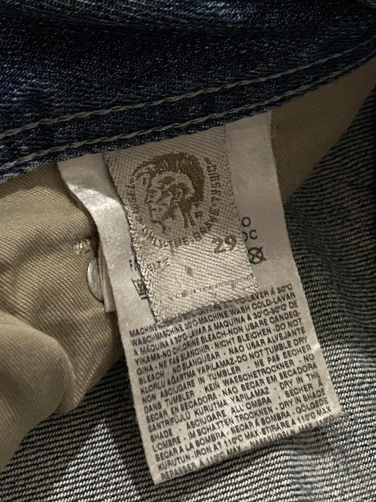 Diesel Men Diesel Industry Larkee Jean Selvedge Distressed Wash e' Size US 30 / EU 46 - 21 Thumbnail