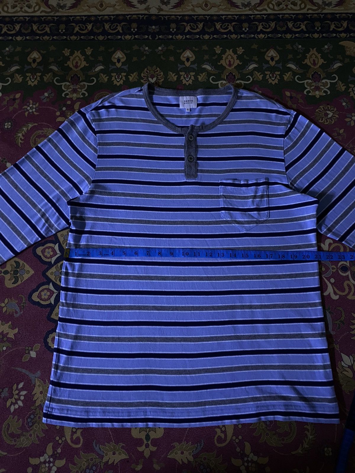 Japanese Brand × Takeo Kikuchi Japanese Brand Takeo Kikuchi Striped Single Pocket Size US L / EU 52-54 / 3 - 10 Thumbnail