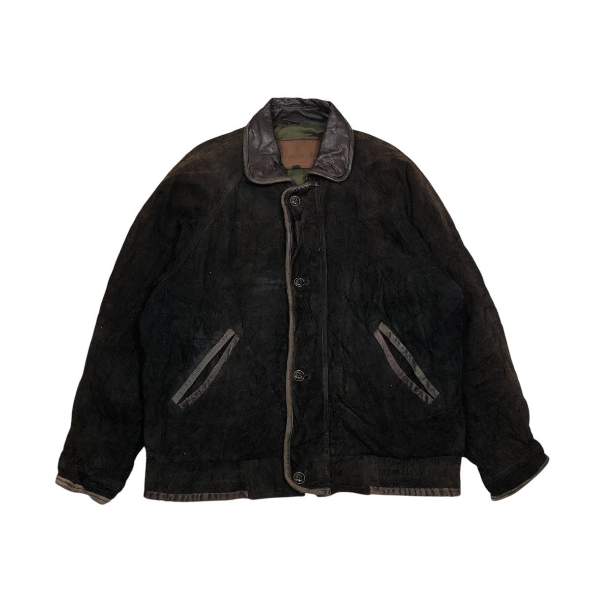 Japanese Brand 🔥VINTAGE BIKER LEATHER JACKET BLANKET VARIE ISSEY MIYAKE Size US L / EU 52-54 / 3 - 1 Thumbnail