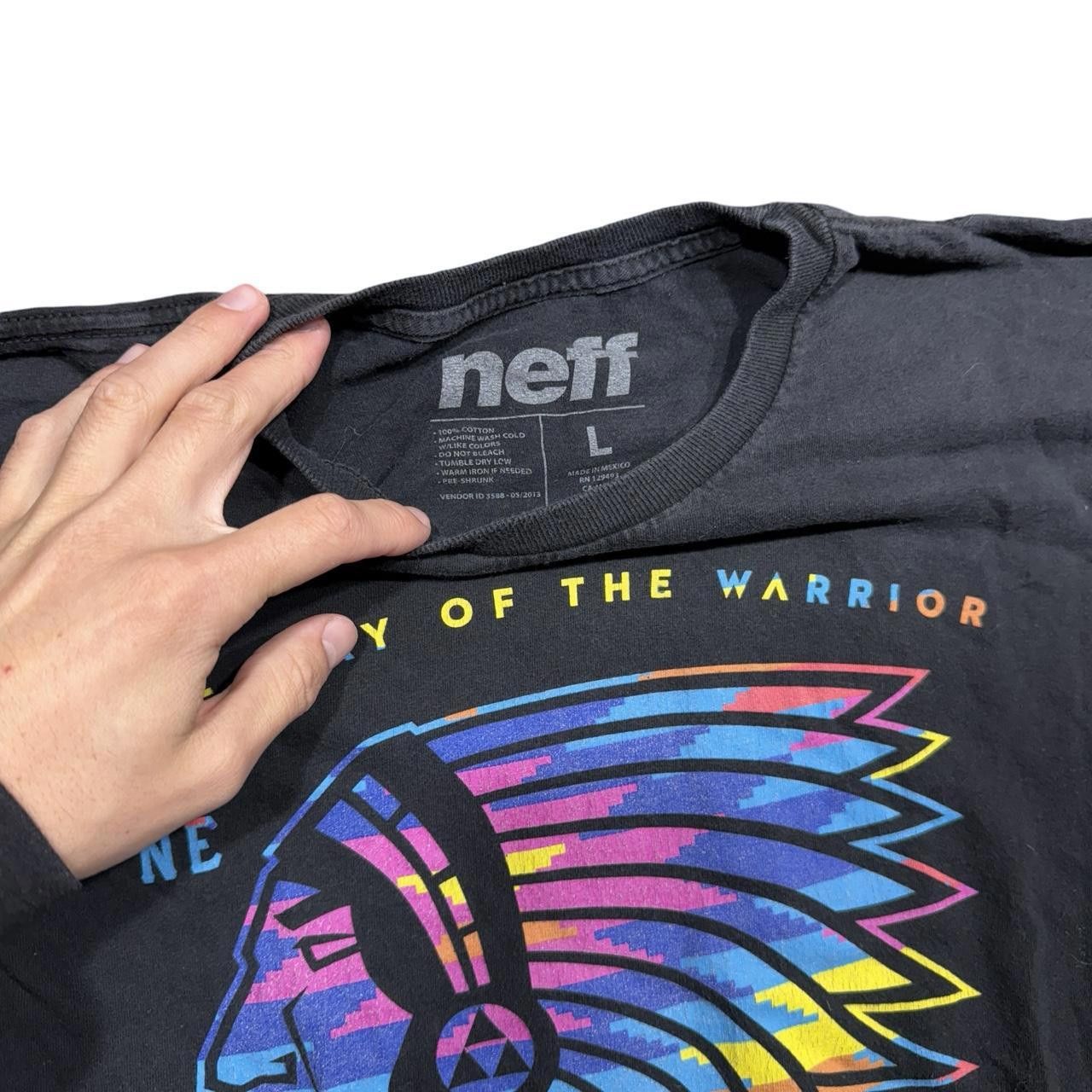 Designer Neff Native American Y2K Streetwear T-Shirt Size US L / EU 52-54 / 3 - 3 Thumbnail