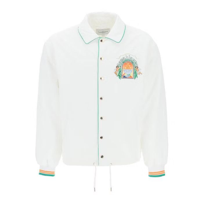 image of Dior O1S22I1N0524 Blouson Jacket In White, Men's (Size Large)
