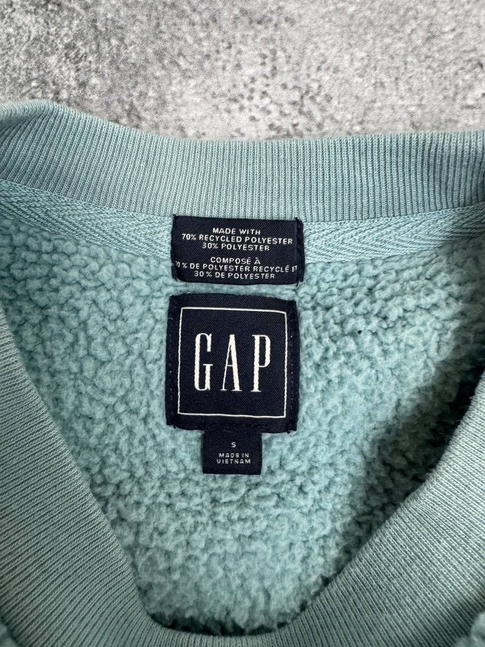 Gap GAP Women Fleece Sweatshirt Crewneck Green Size S Size S / US 4 / IT 40 - 3 Thumbnail