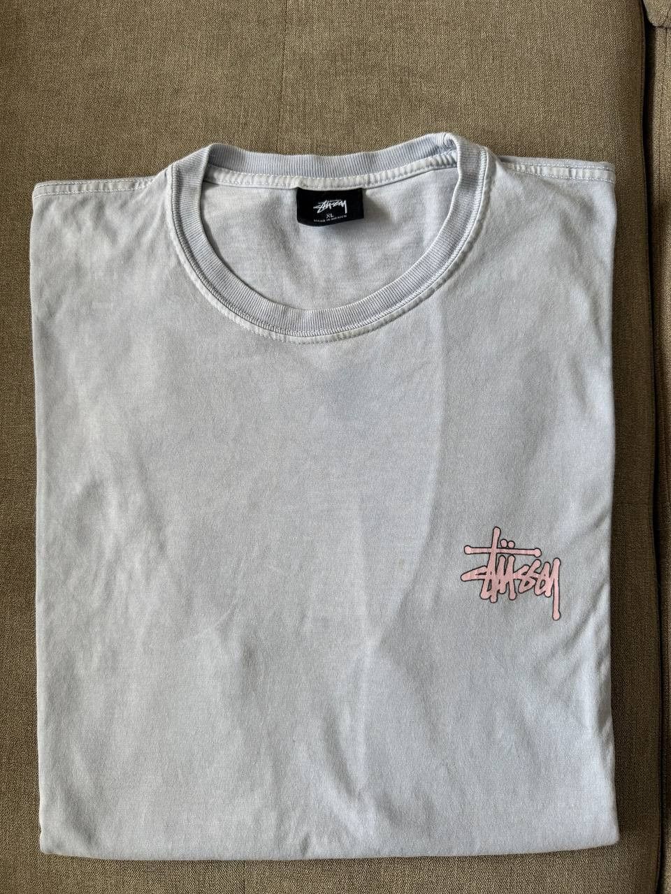 Stussy Stussy baby blue t-shirt oversize Size US XL / EU 56 / 4 - 2 Thumbnail