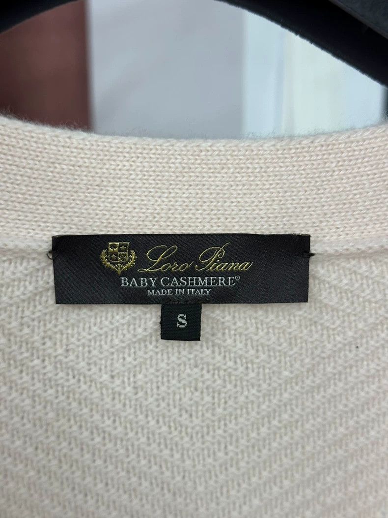 Loro Piana LORO PIANA Pink cashmere long sleeve cardigan Size S / US 4 / IT 40 - 4 Thumbnail