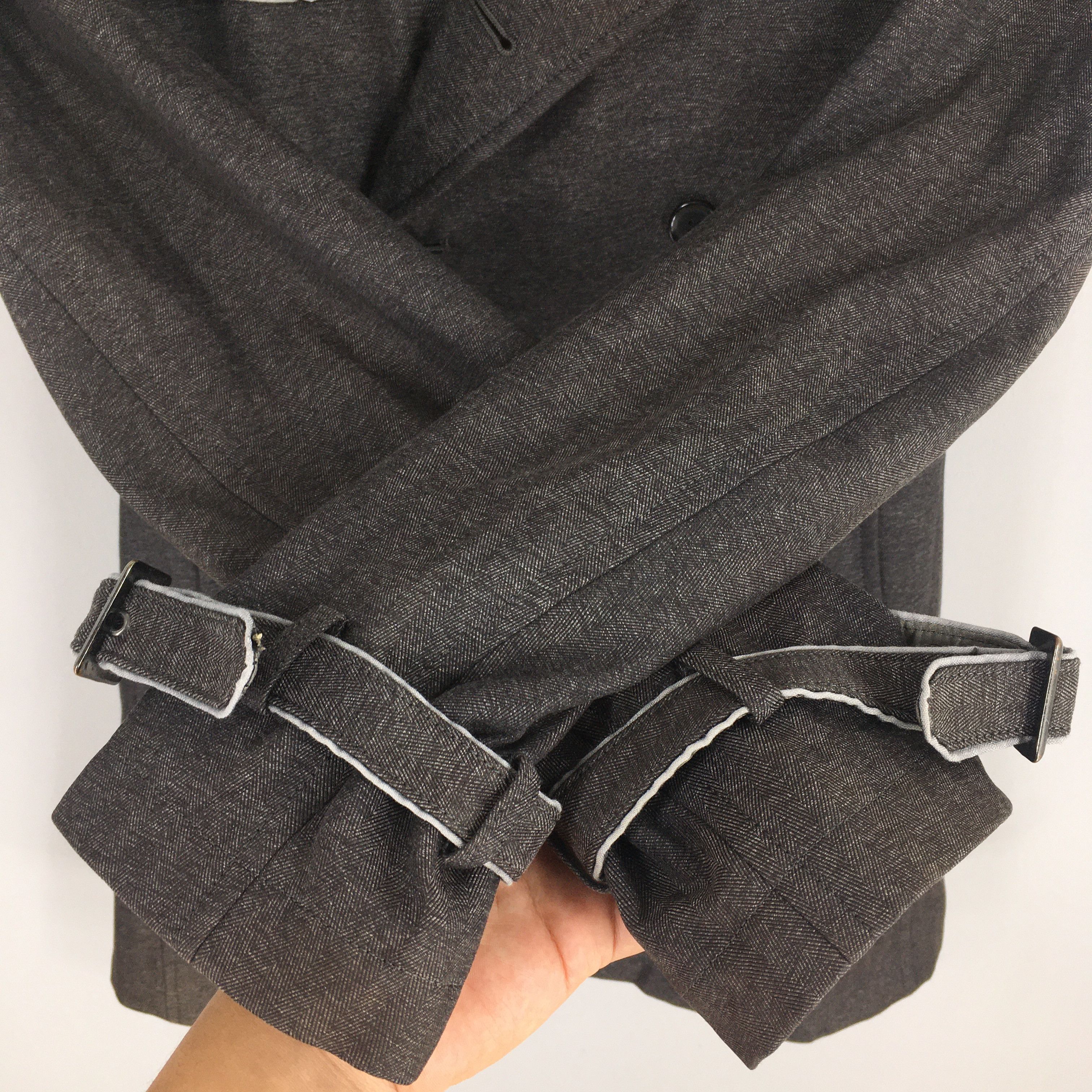 Katharine Hamnett London × Le Grande Bleu (L.G.B.) × Vintage Vintage Katharine Hamnett London Women Long Jacket Medium Size M / US 6-8 / IT 42-44 - 4 Thumbnail