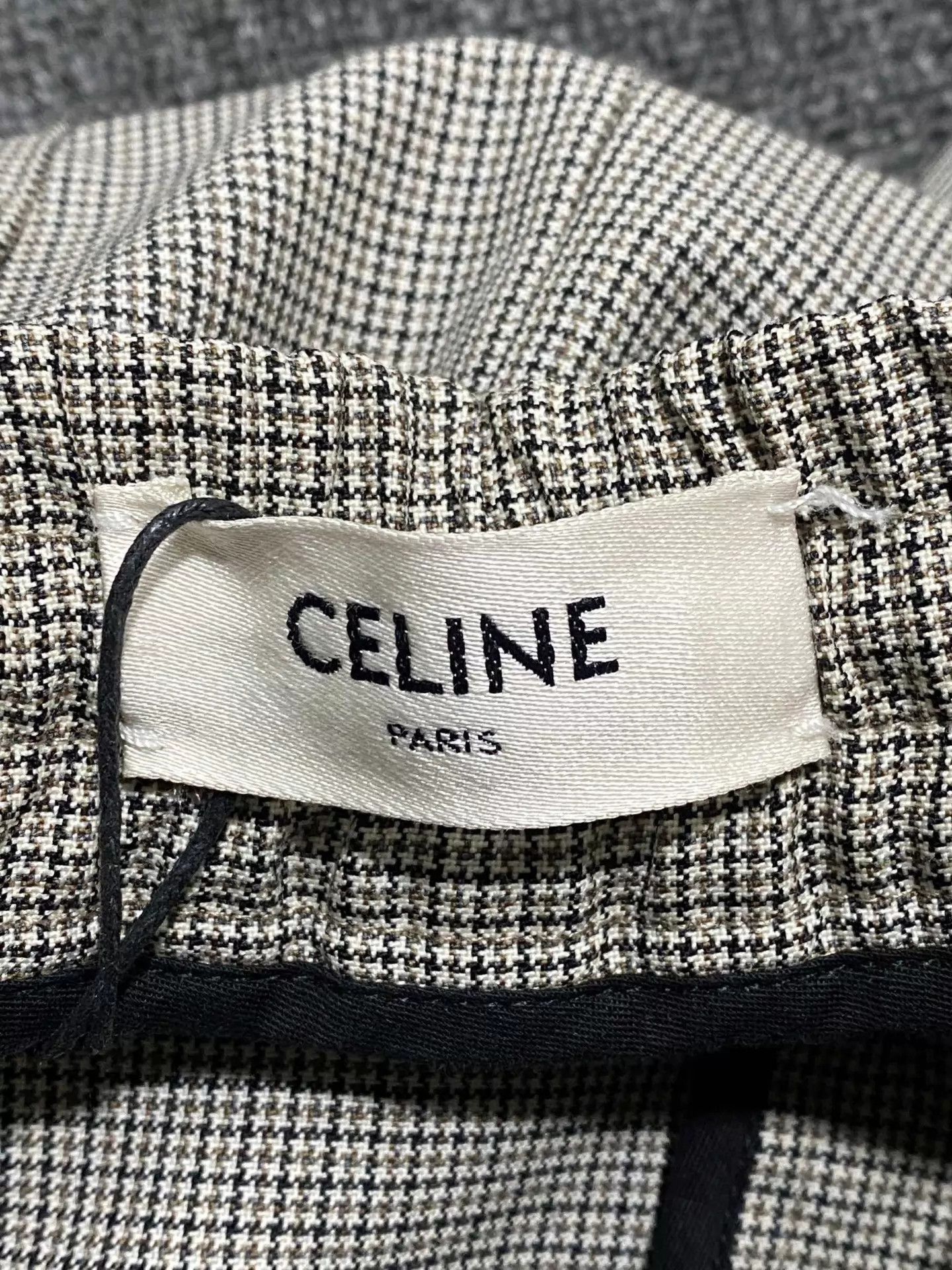 Celine Celine gingham light khaki drawstring cargo pants Size 24" / US 00 / IT 34 - 5 Thumbnail
