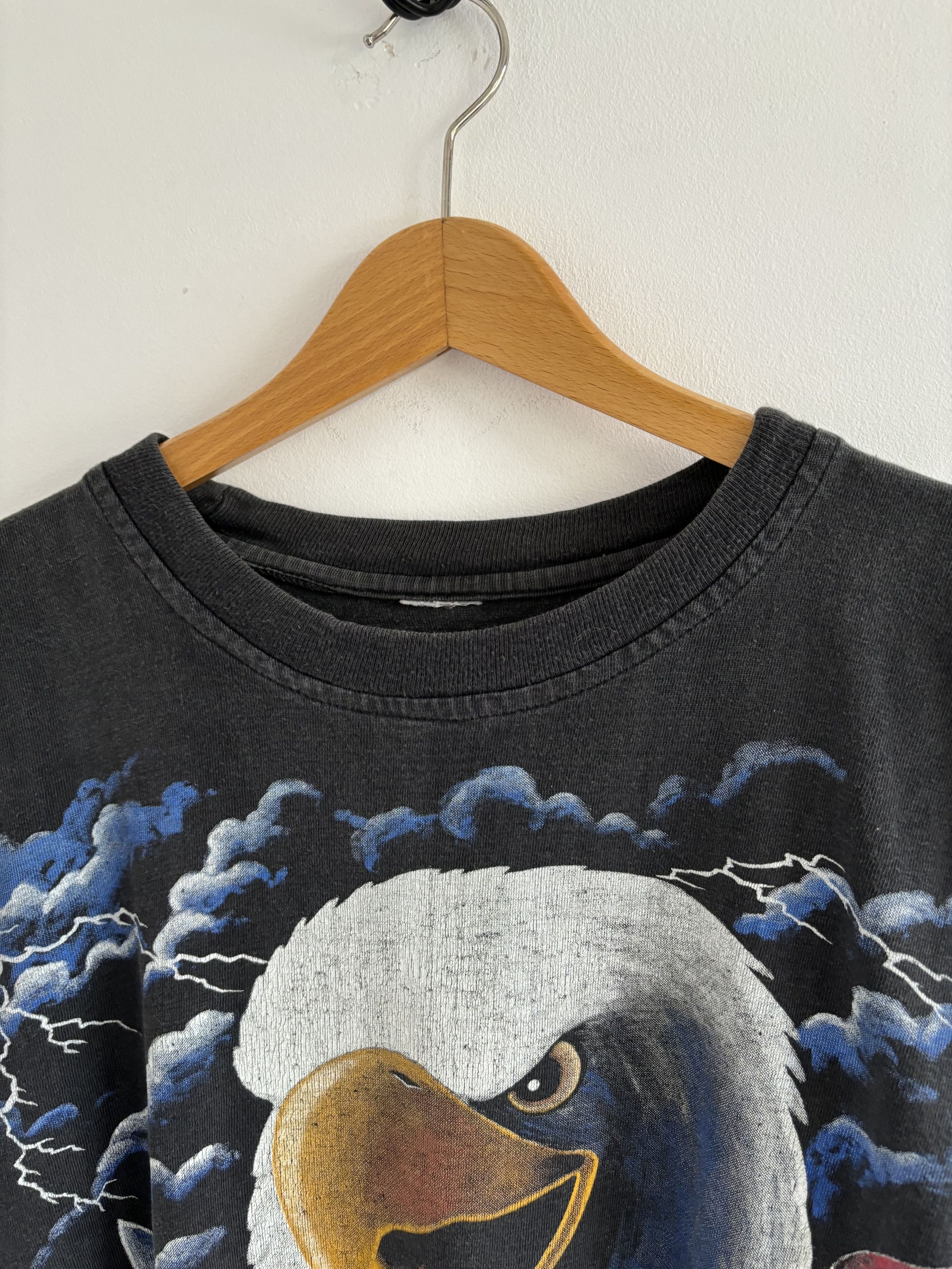 Other Vintage Eagle American Flag Thunder Faded Tee Size US L / EU 52-54 / 3 - 5 Thumbnail