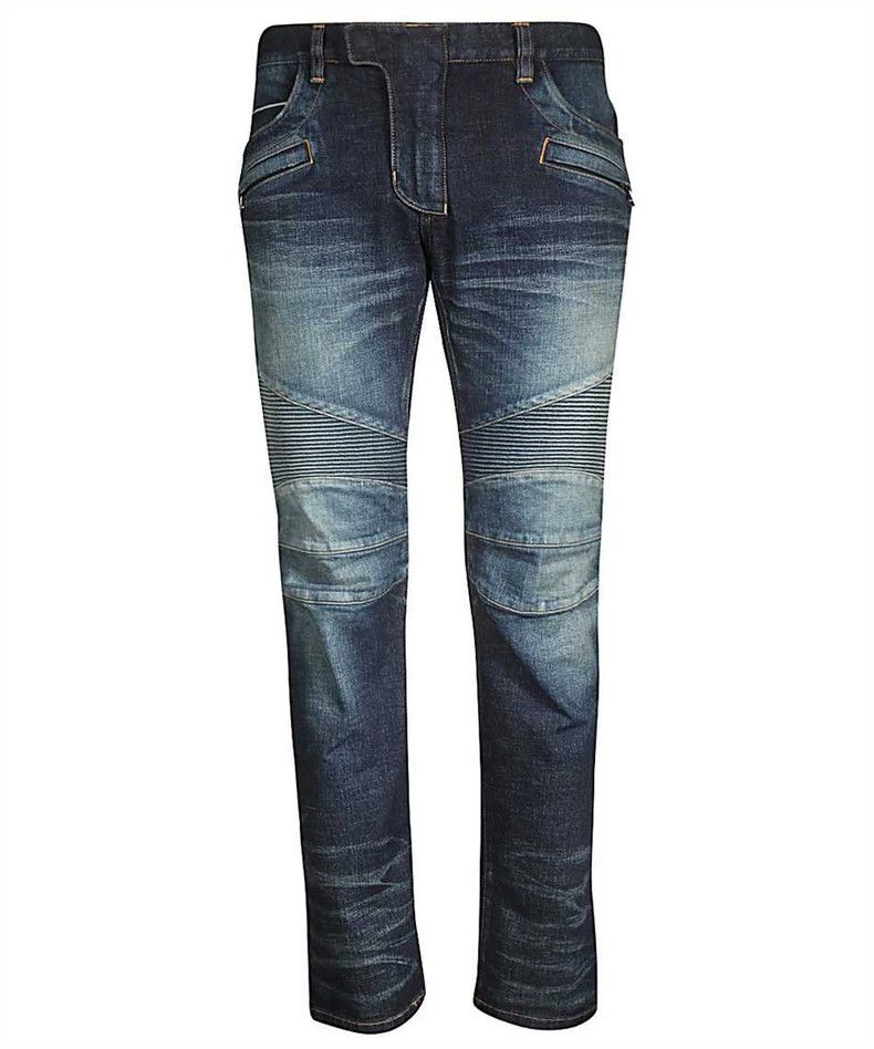 Balmain Balmain Moto Selvedge Denim Jeans-yf Size US 31 - 1 Thumbnail
