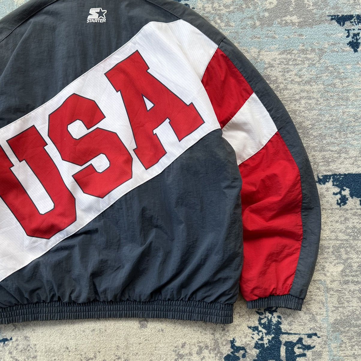 Starter × USA Olympics × Vintage Vintage Sun Faded Atlanta 1996 Olympic Games Starter Jacket Size US XL / EU 56 / 4 - 3 Thumbnail