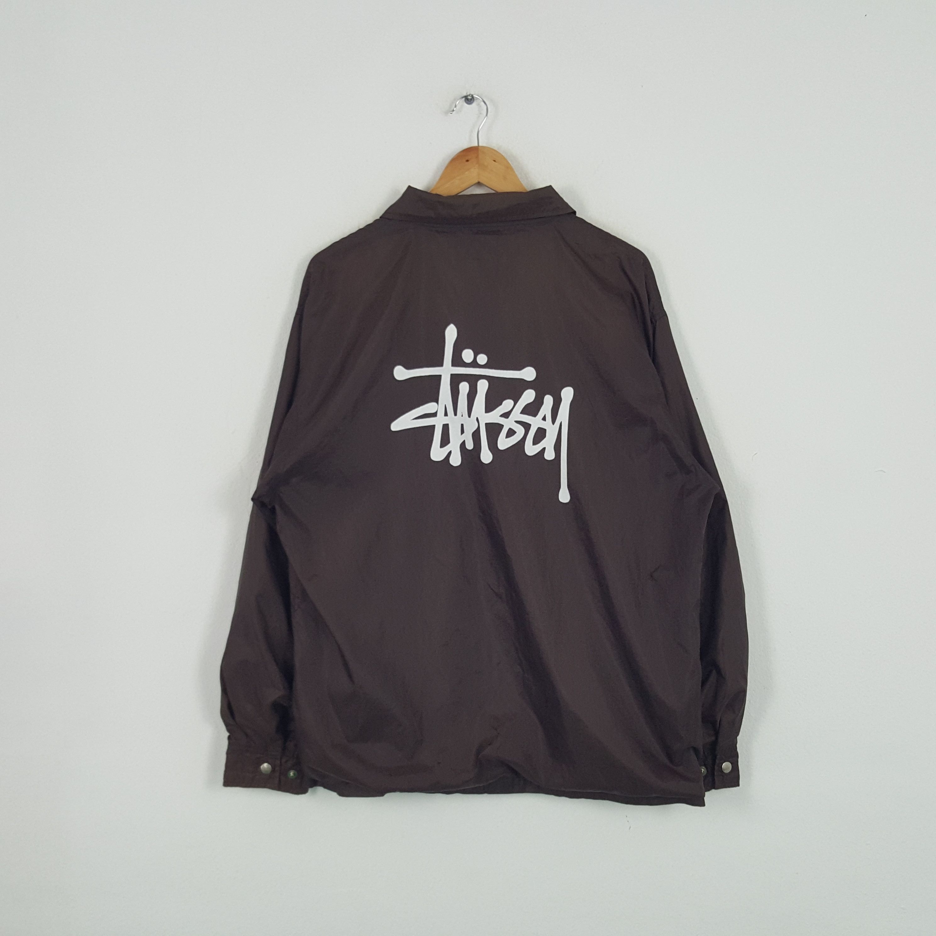 Stussy × Vintage Vintage Stussy Skateboard Style Windbreaker Jacket Size US XL / EU 56 / 4 - 1 Thumbnail