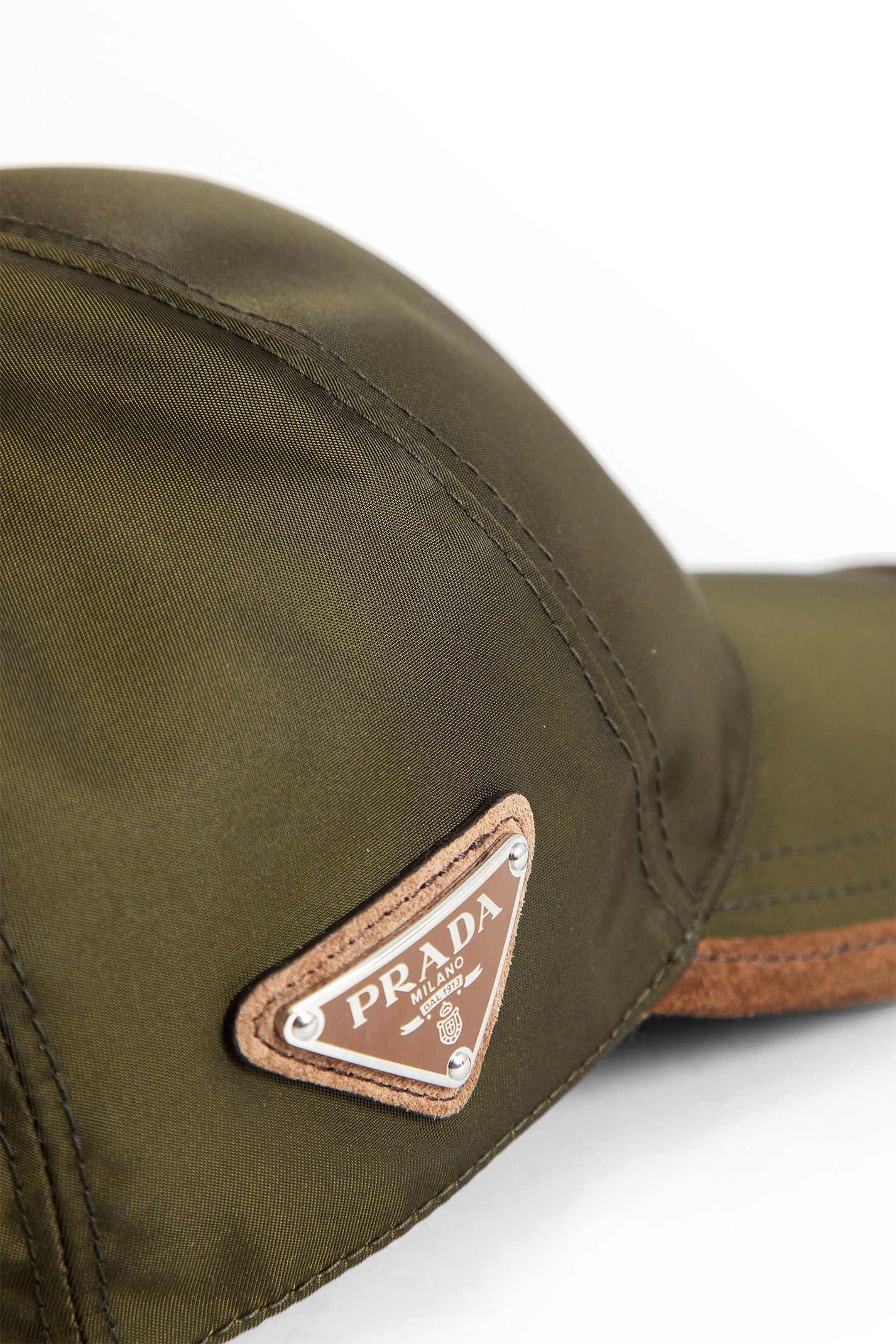 Prada os11x0126 Size: OS / Re-Nylon Baseball Hat / Cap in Green Size ONE SIZE - 6 Thumbnail