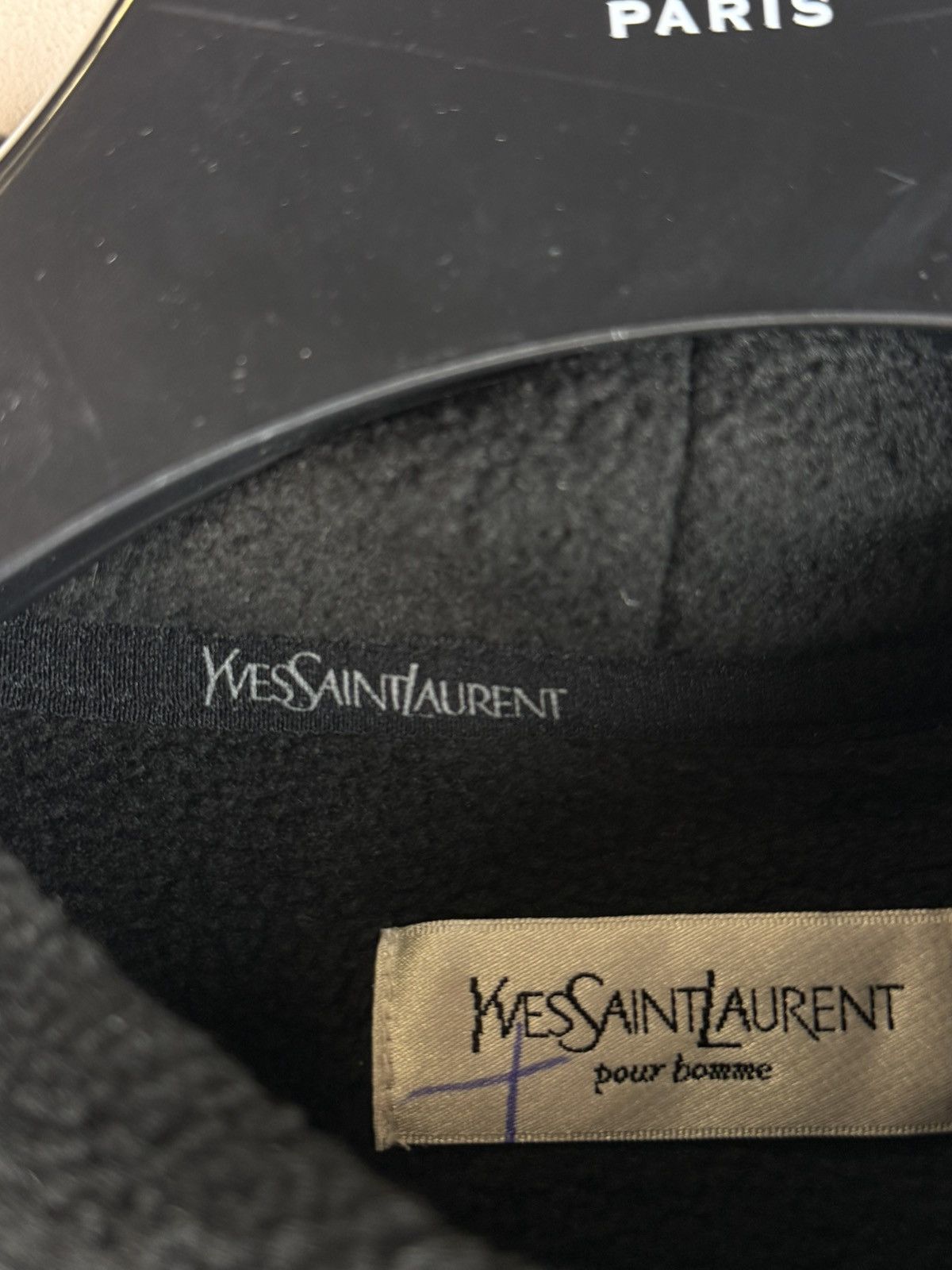 Yves Saint Laurent Fleece YSL Sweatshirt Black Turtleneck Soft Vintage Sweater Size US M / EU 48-50 / 2 - 11 Thumbnail