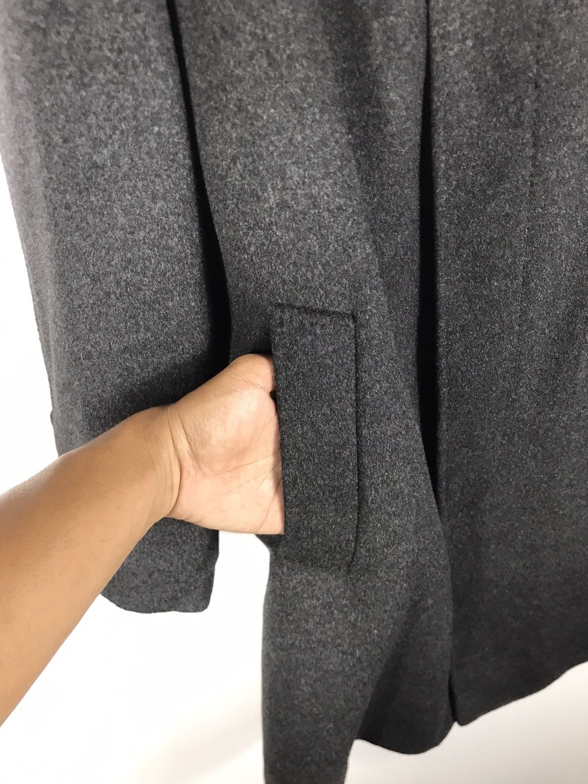 Autumn Cashmere ⚡️Vintage Italy Stefana Landi Cashmere Button Long Coat Size US L / EU 52-54 / 3 - 6 Thumbnail