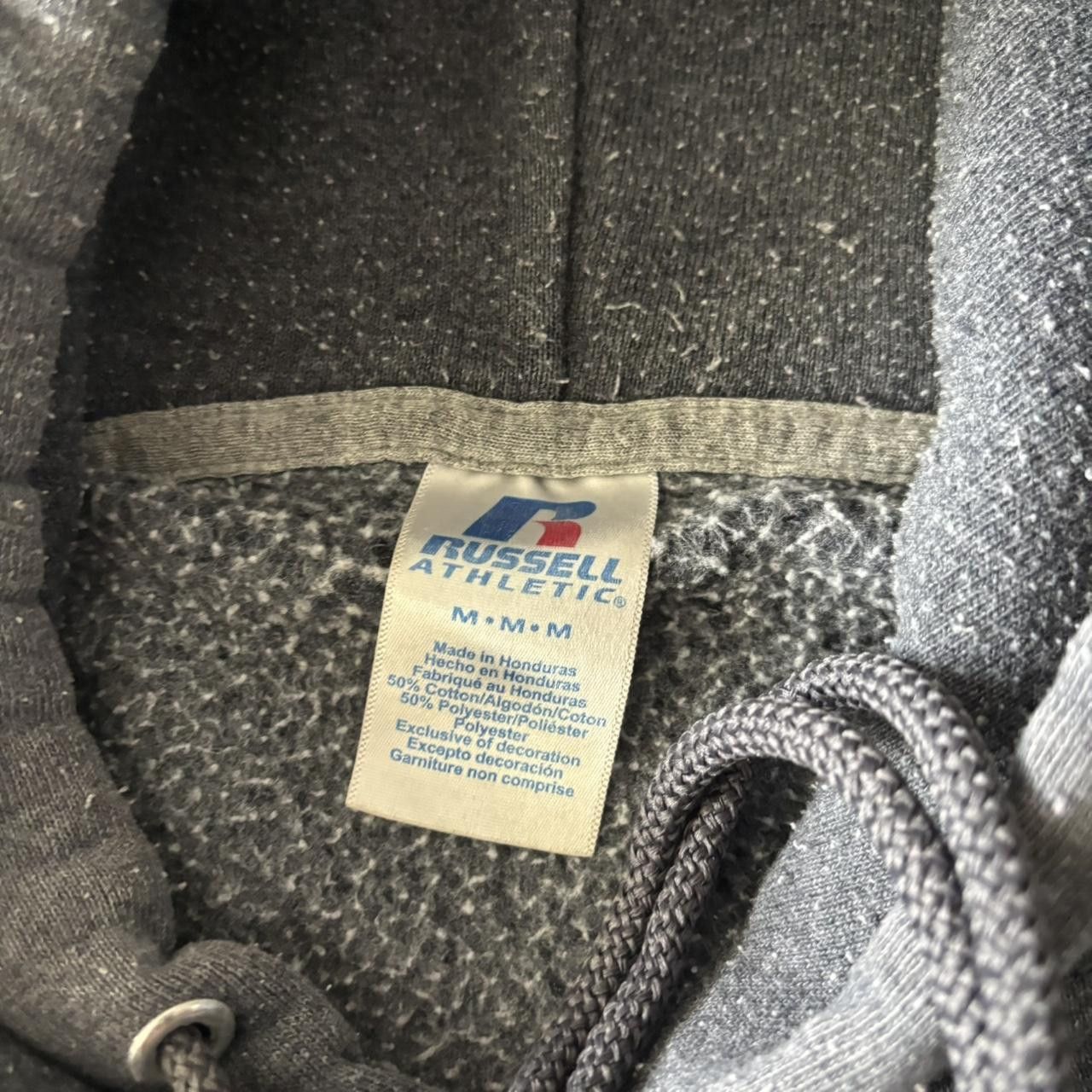 Russell Athletic Crazy Vintage Y2K/2000s Charcoal Grey Russell Blank Pullover Hoodie! Size M Size US M / EU 48-50 / 2 - 6 Thumbnail