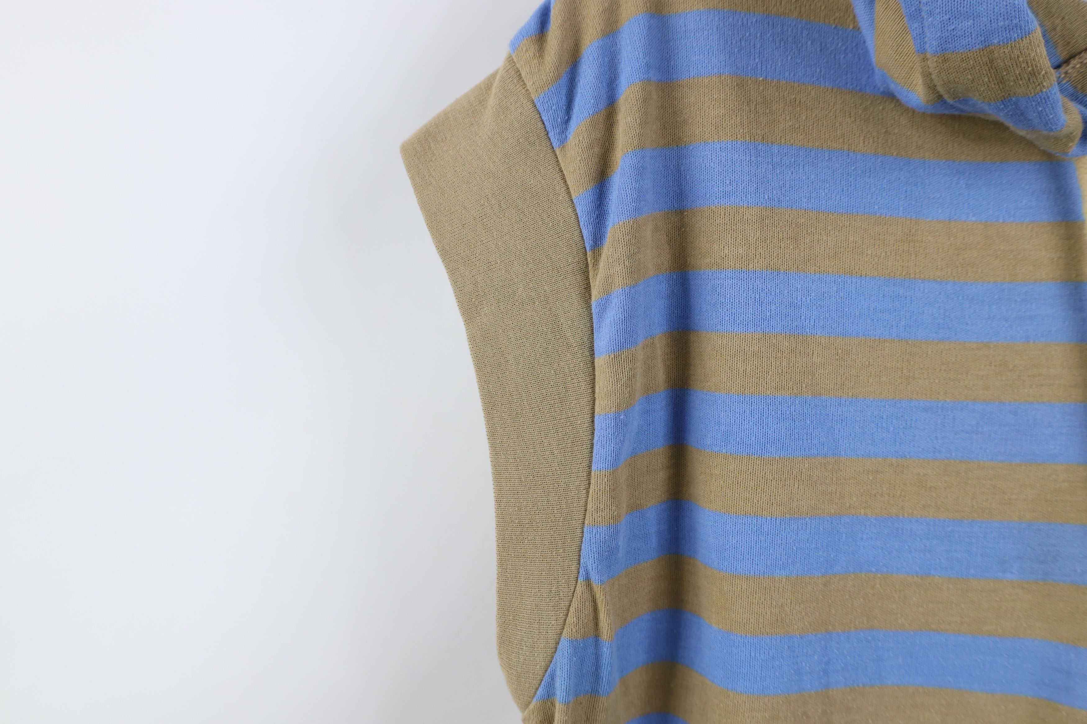 Vintage Vintage 70s 80s Streetwear Knit Sleeveless Hoodie T-Shirt Size M / US 6-8 / IT 42-44 - 7 Thumbnail