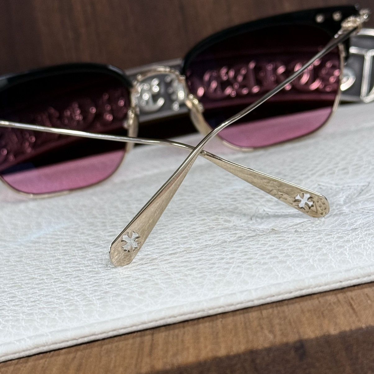 Chrome Hearts Chrome Hearts SLUNTRADICTION 1/1 Sunglasses Size ONE SIZE - 9 Thumbnail