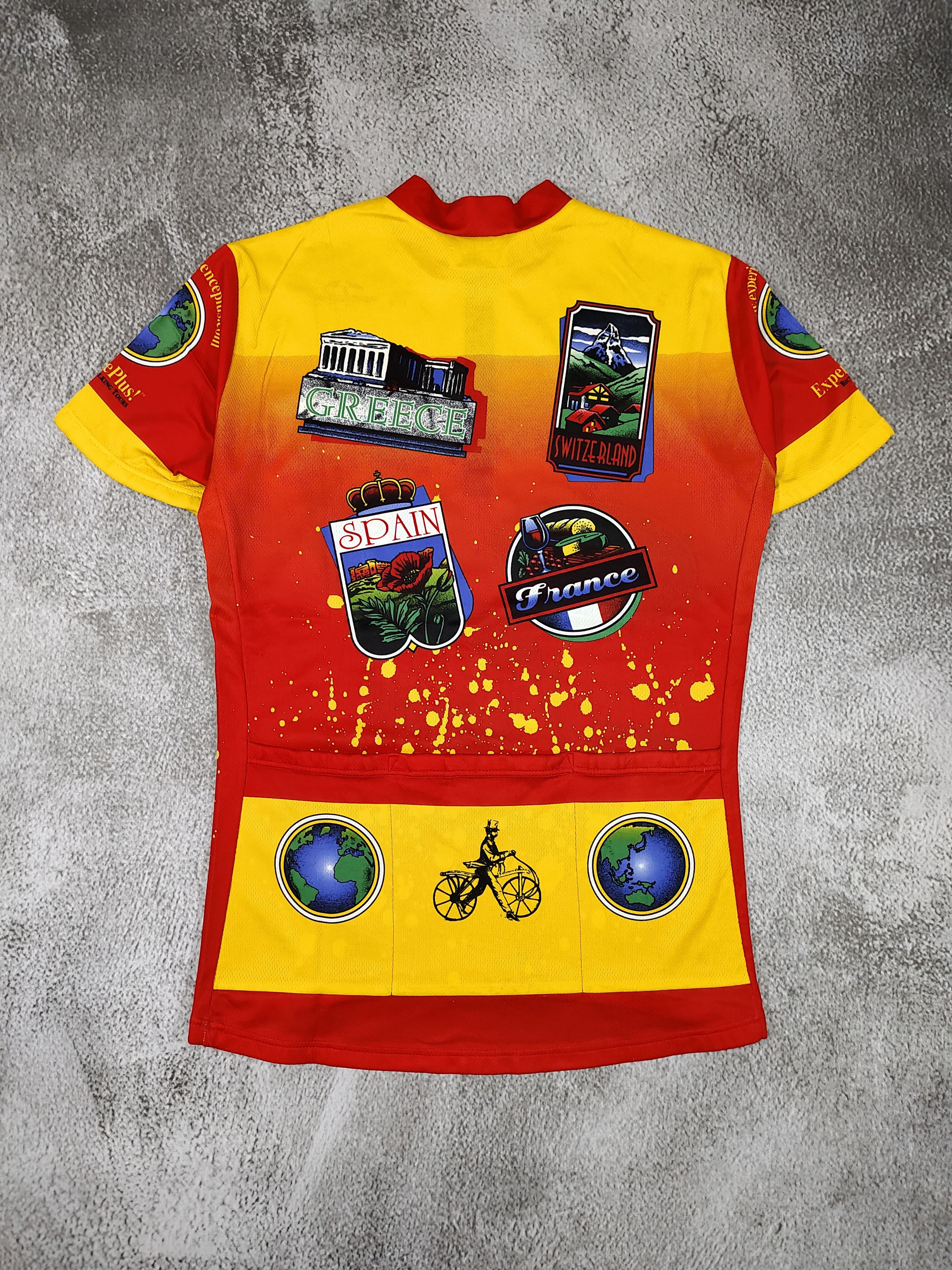 Vintage 90s Giessegi- World Tour Graphic Racing Cycling Core Jersey Size US M / EU 48-50 / 2 - 5 Thumbnail