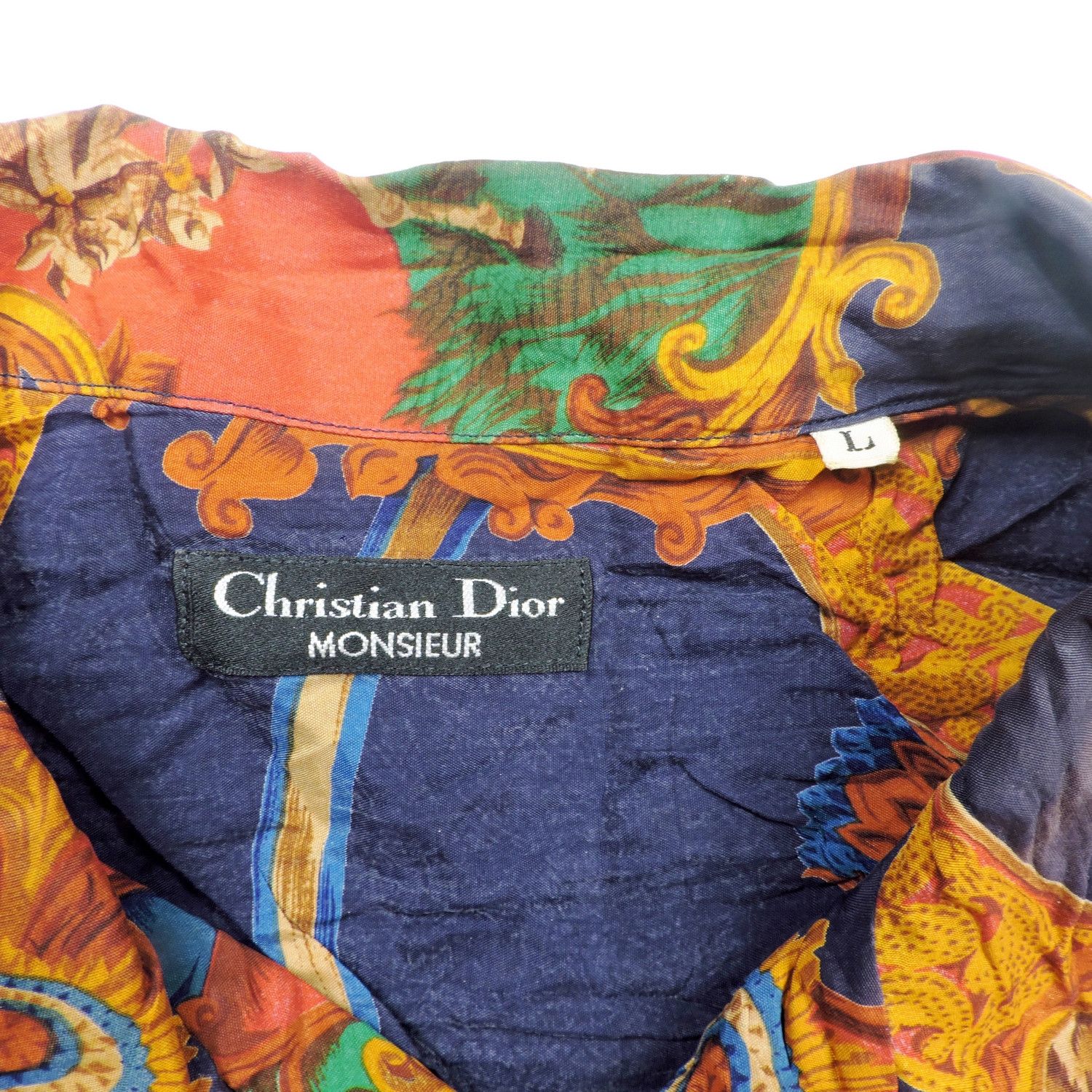 Christian Dior Monsieur CHRISTIAN DIOR MONSIEUR BAROQUE CUPRO LONG SLEEVE SHIRT Size US L / EU 52-54 / 3 - 3 Thumbnail