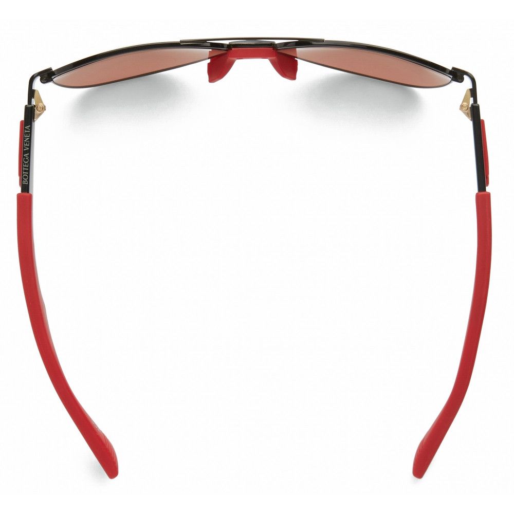 Bottega Veneta o1n1vont0924 Size: OS / Mitre Metal Aviator Sunglasses Red Size ONE SIZE - 4 Thumbnail