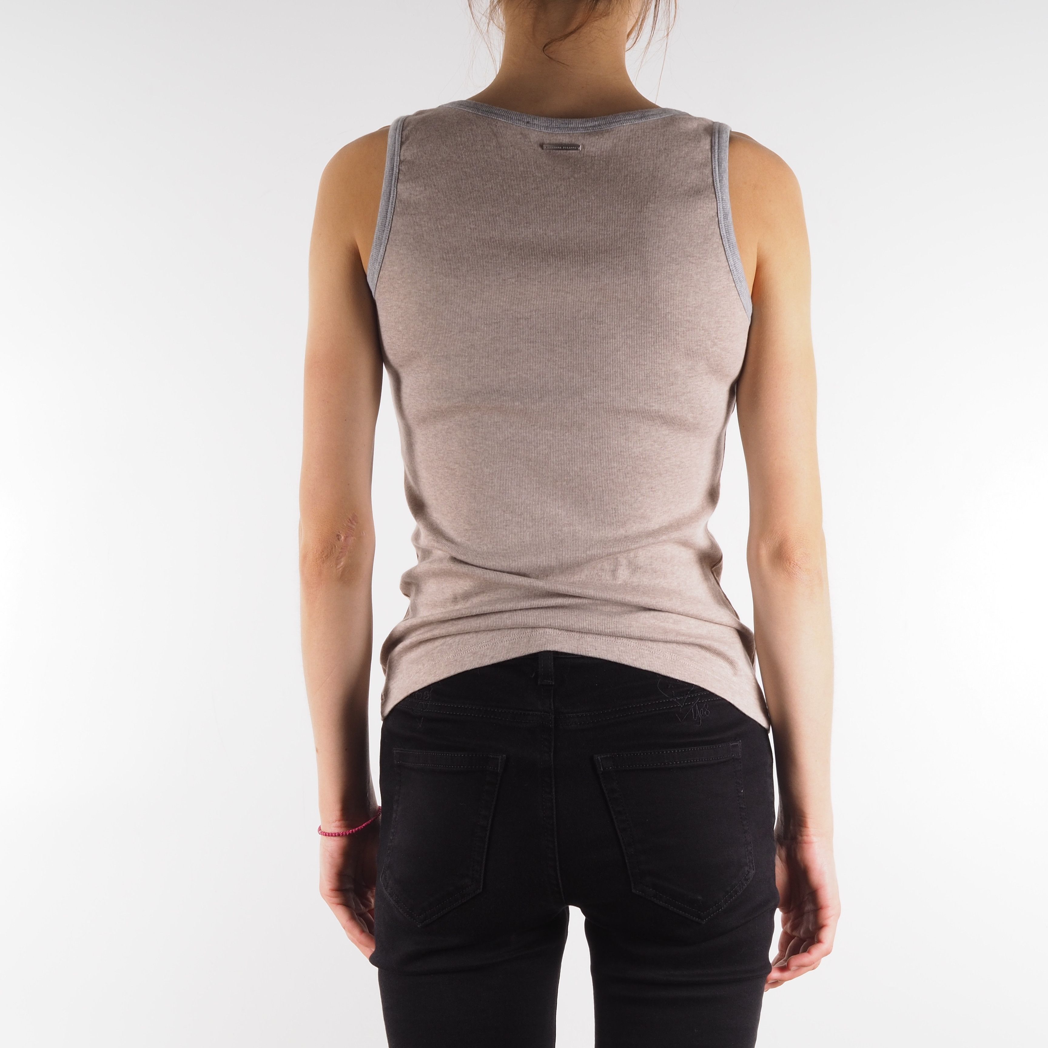 Fabiana Filippi Fabiana Filippi Beige Knit Tank Top Blouse Size M / US 6-8 / IT 42-44 - 2 Thumbnail