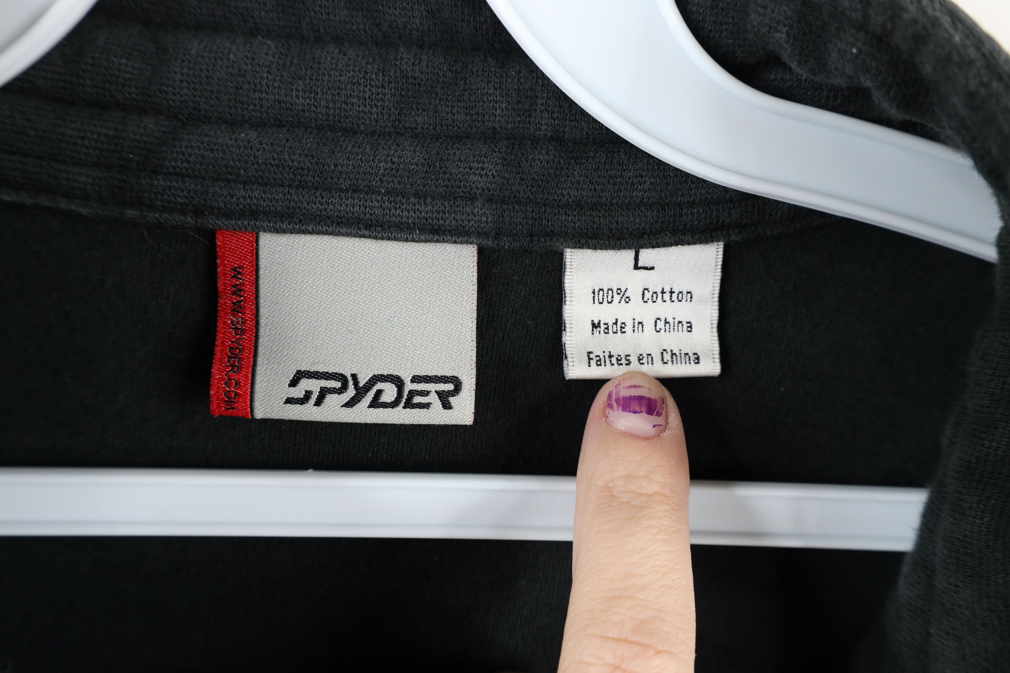Spyder × Vintage Vintage 90s Spyder Out Big Spider Logo Half Zip Sweater Size US L / EU 52-54 / 3 - 6 Thumbnail