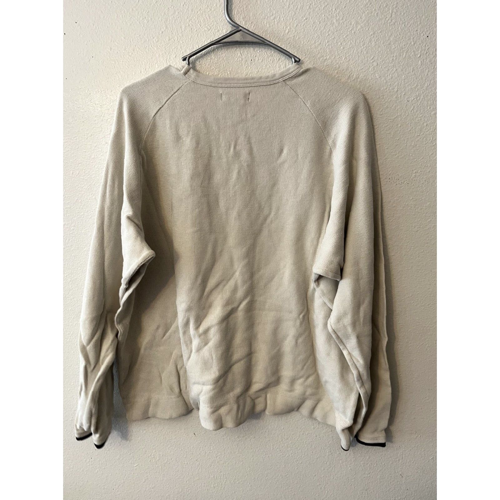 Express VINTAGE Express Knit Sweater - Mens Size L Gray Pullover Crew Neck Y2K Style, Cotton Knit, Logo Accents, Regular Fit, All Seasons Size US L / EU 52-54 / 3 - 2 Thumbnail