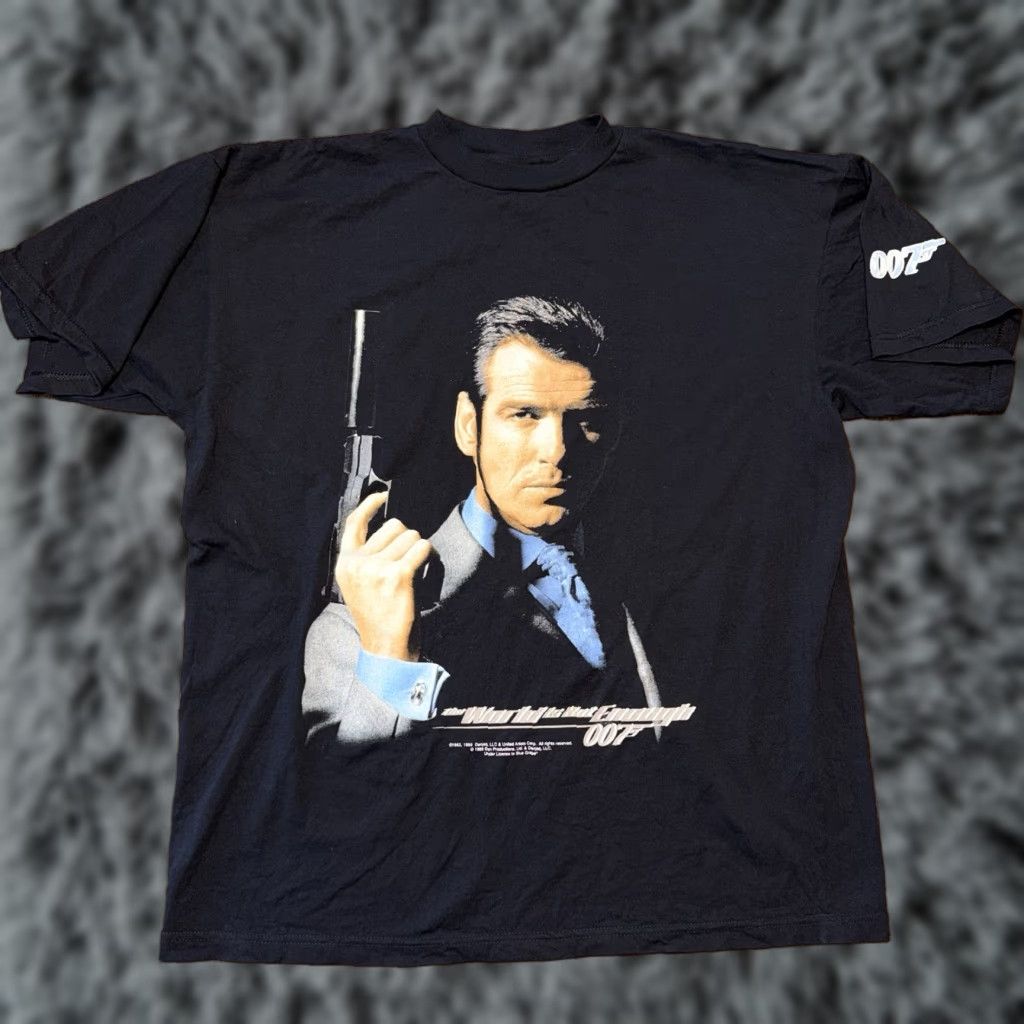 Vintage VINTAGE James Bond 007 The World Is Not Enough Movie Promo T Shirt XL Blue Grape 1999 Size US XL / EU 56 / 4 - 1 Thumbnail