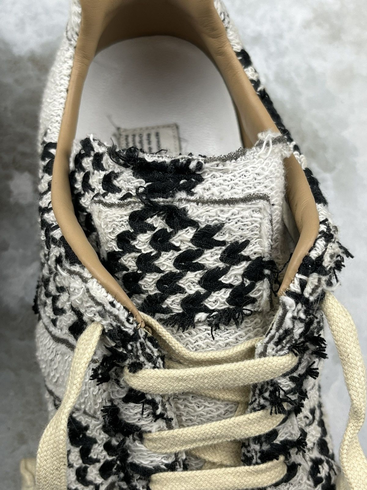 Maison Margiela AW18 Maison Margiela Distressed Tweed Replica Gat Sneakers Size US 9 / EU 42 - 8 Thumbnail