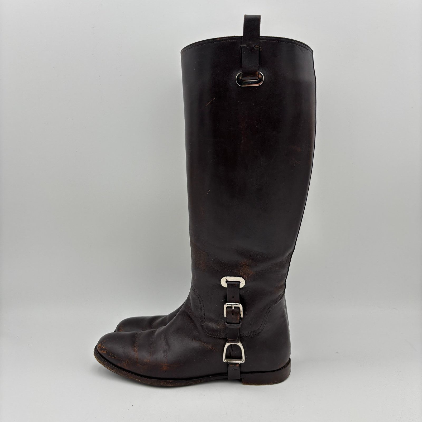 Ralph Lauren Purple Label Ralph Lauren Collection Purple Label Brown Leather Boots 8B Size US 8 / IT 38 - 5 Thumbnail