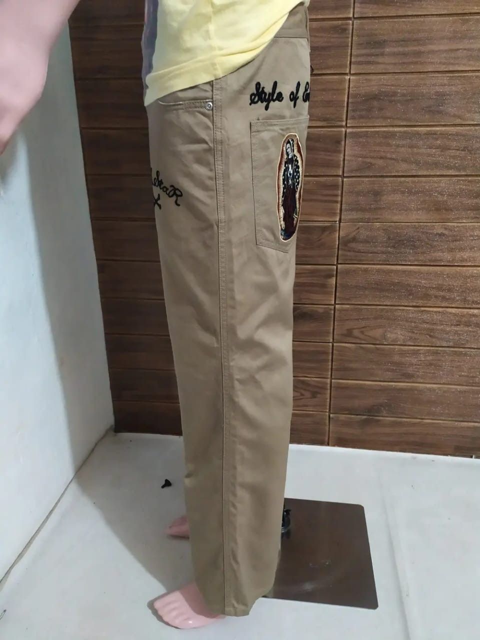 Japanese Brand Embroidery Prayed Marie Junk Star Tokyo Japan Straight Pant Size US 33 - 15 Thumbnail