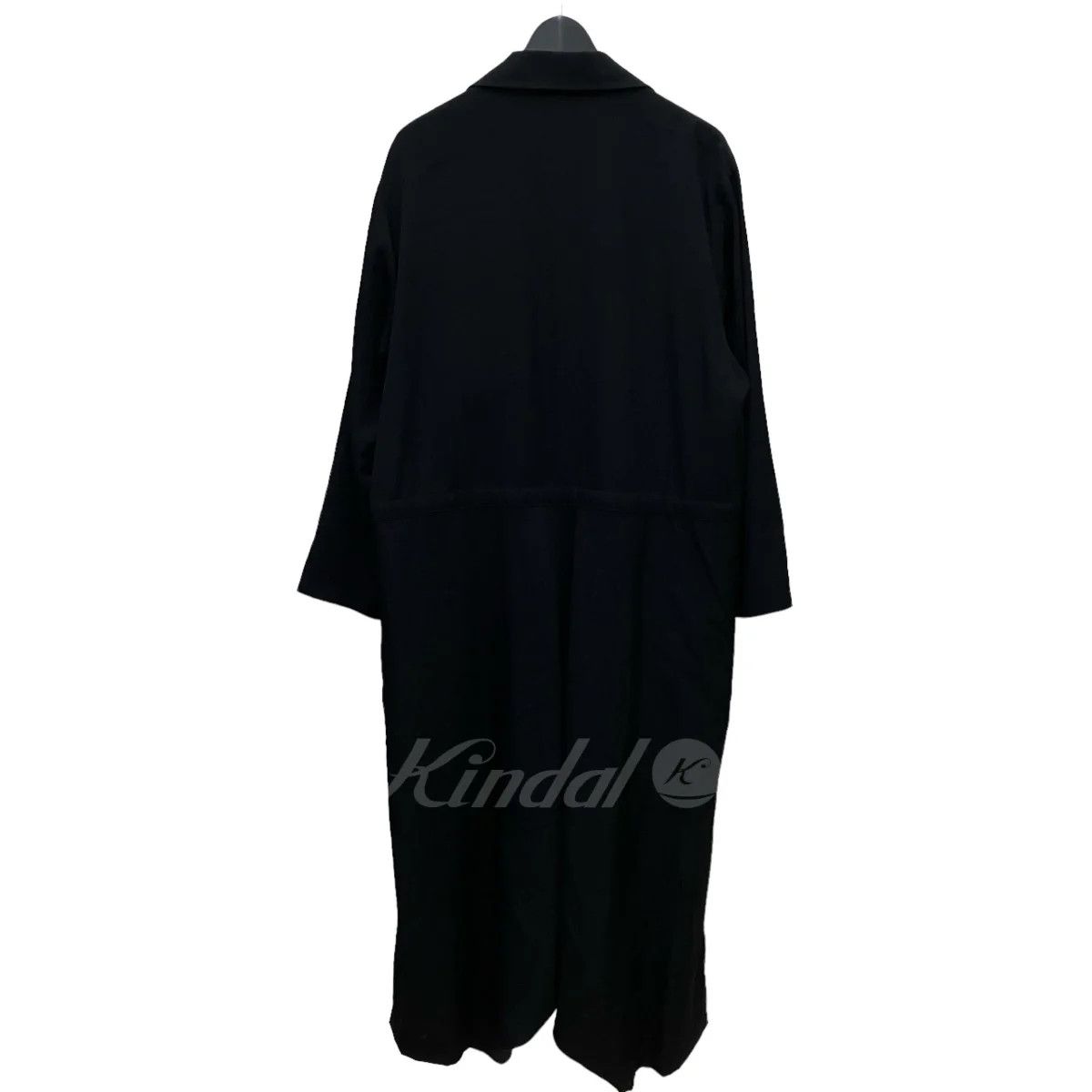 ジャケット・アウター Yohji Yamamoto Wool Gabardine Long Coat WASHER FINISHED WOOL GABARDINE LONG JACKET WITH TAPED