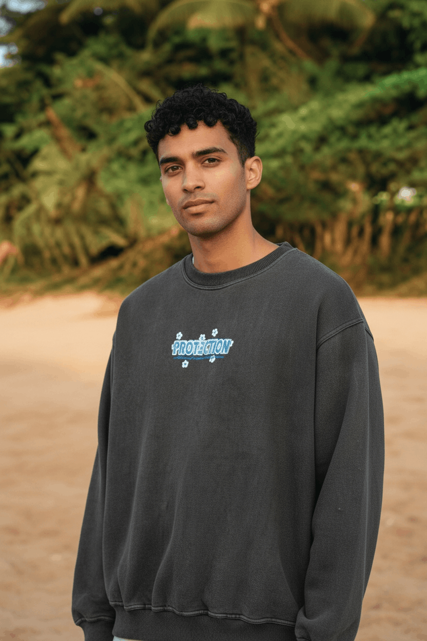 Vintage Vintage 90's VINCERE Surf Freedom Spell Out Sweatshirt Size US L / EU 52-54 / 3 - 3 Thumbnail
