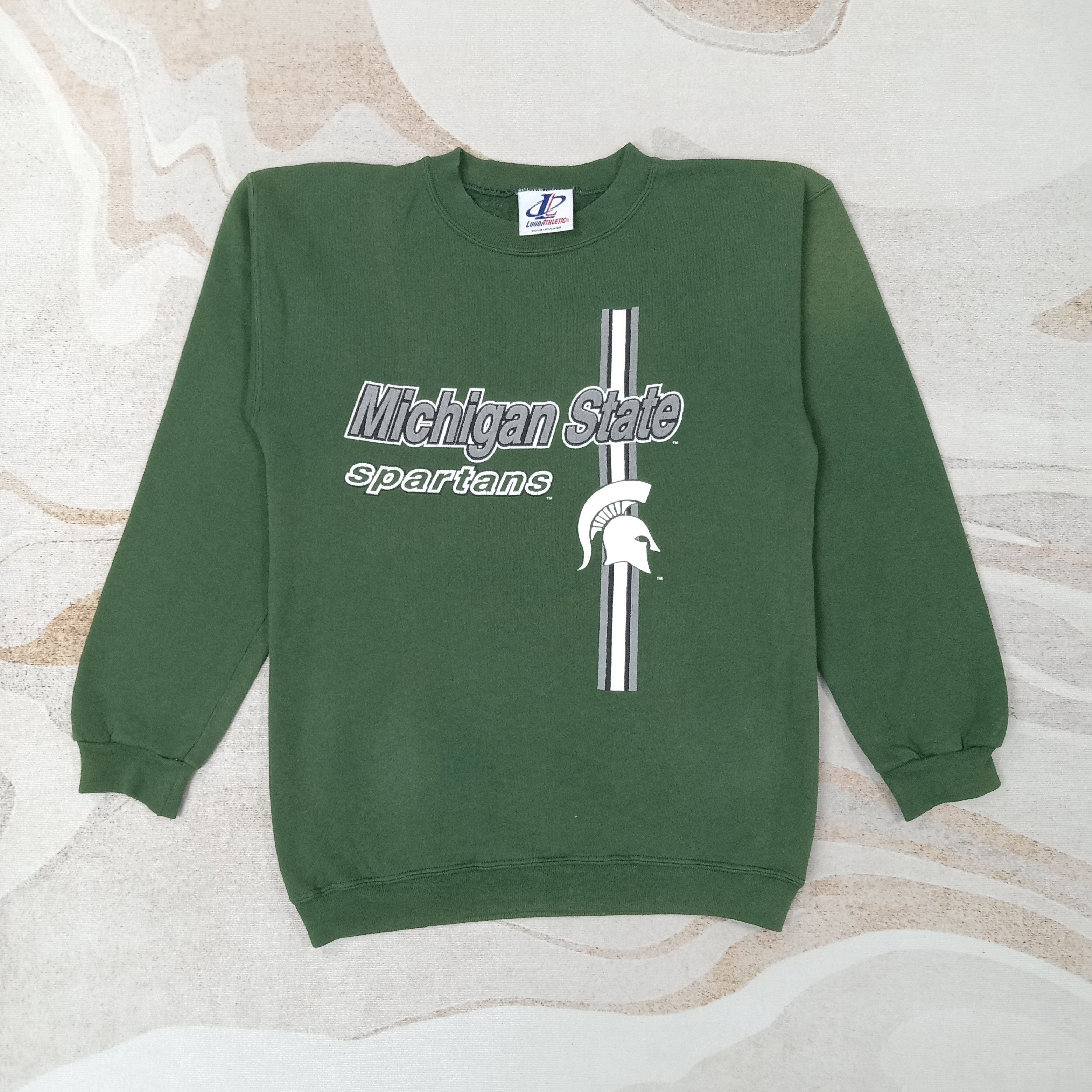 Vintage Michigan State Spartan NFL Sweatshirt C256N3 Size US M / EU 48-50 / 2 - 1 Thumbnail