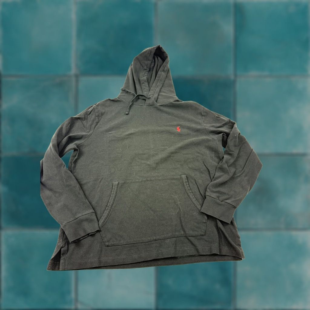 Polo Ralph Lauren Polo Ralph Lauren Hoodie Sweatshirt Mens Large Gray Knit Pullover Lightweight Hoodie Size US L / EU 52-54 / 3 - 1 Thumbnail