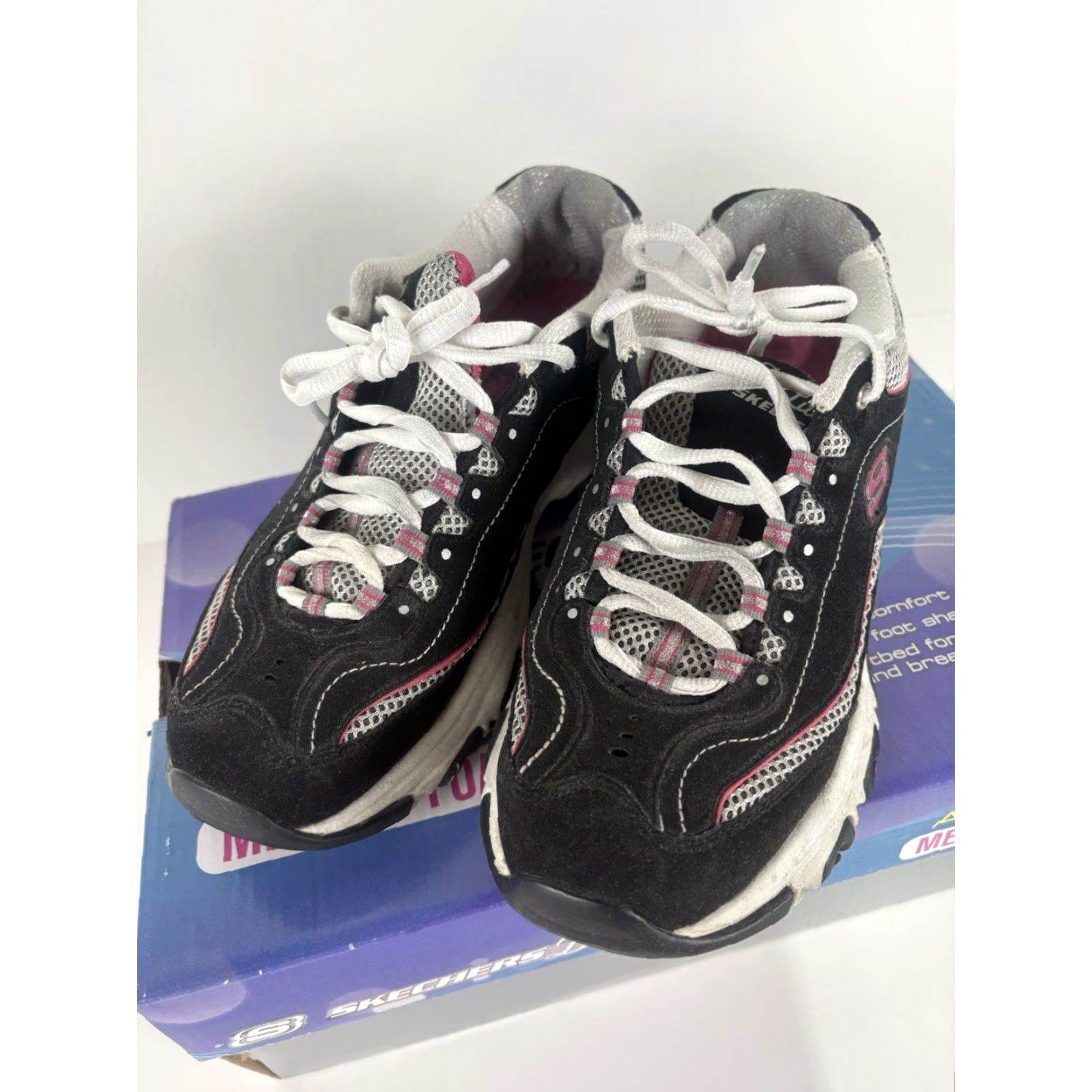 SKECHERS Skechers D’Lites Air Cooled Memory Foam Lace Up Sneakers Womens Size 7.5 Shoes Size US 8 / IT 38 - 2 Thumbnail