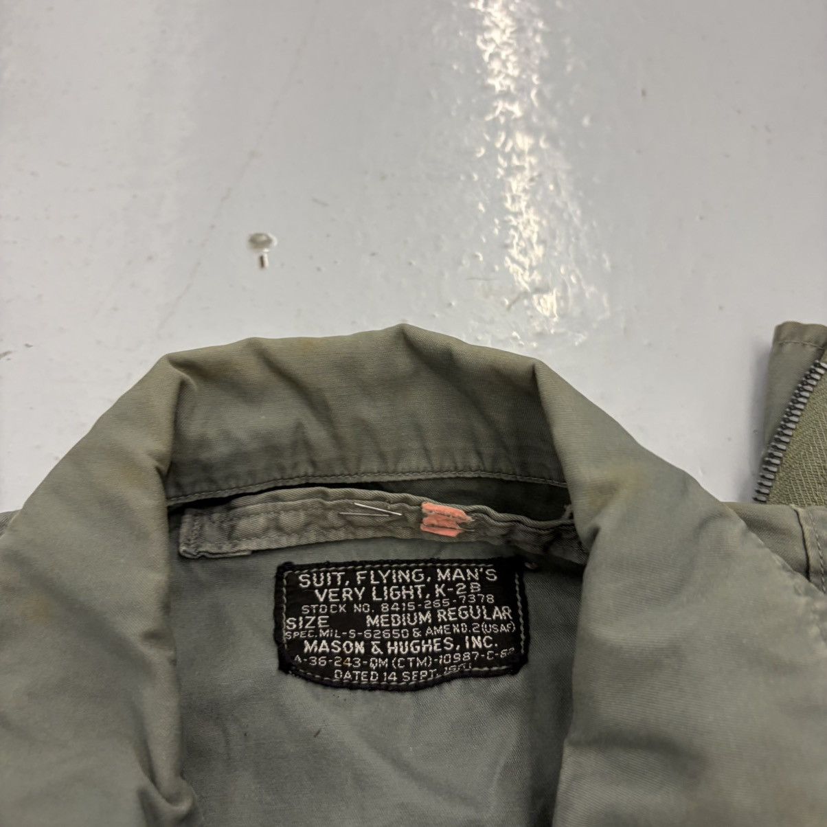 Other Vintage 50s USAF K-28 Green Flight Military Jumpsuit Size US 40 / EU 56 - 5 Thumbnail