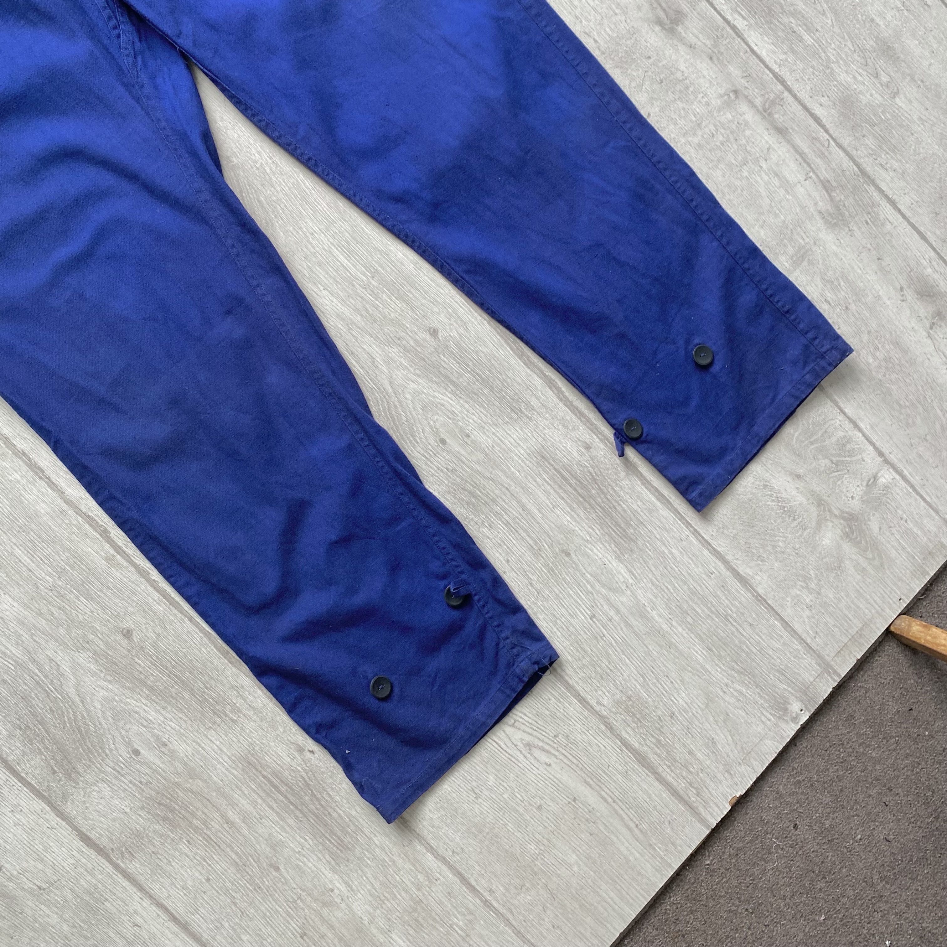 Vetra ⚙️ Vintage Faded Sanfor Worker French Coverall Le Laboureur Size US 32 / EU 48 - 10 Thumbnail