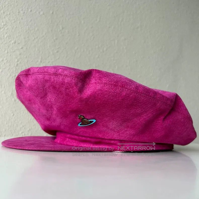 Vivienne Westwood Vivienne Westwood Pink Suede Newsboy Hat Size ONE SIZE - 2 Thumbnail