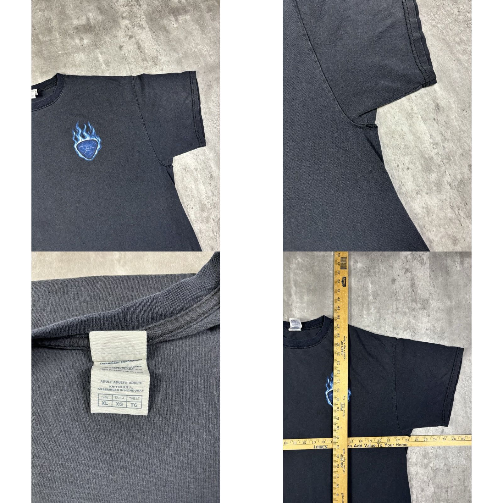 Liquid Blue VINTAGE Liquid Blue T-Shirt Grunge Xl Blue Crew Neck Short Sleeve Men Regular Cotton Knit Size US XL / EU 56 / 4 - 8 Thumbnail