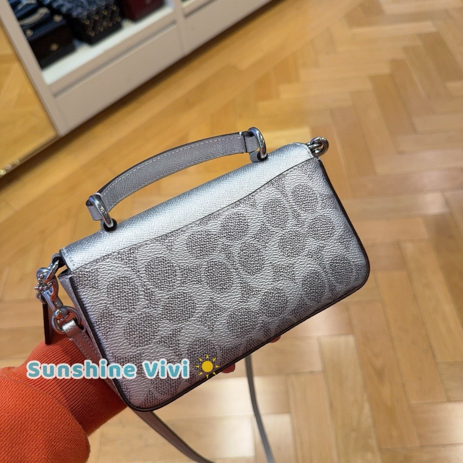 Coach NWT Coach Mini Josie Top Handle Bag Canvas CCK68 Gray/Silver Size ONE SIZE - 4 Thumbnail