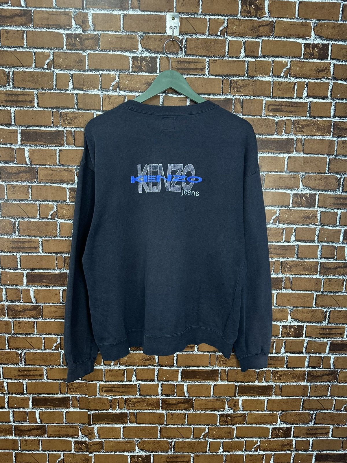 Kenzo Vintage Kenzo Jeans Sunfaded Sweatshirt Z451 Size US L / EU 52-54 / 3 - 3 Thumbnail