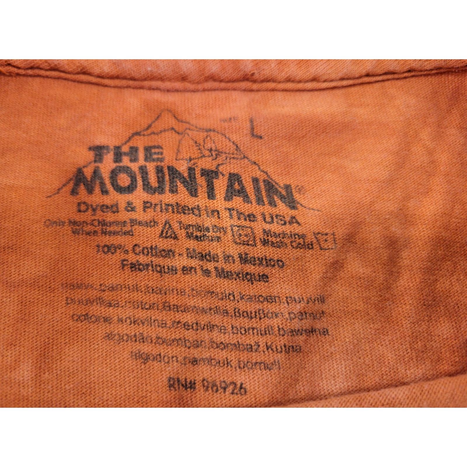 The Mountain The Mountain Veteran Army Soldier You are Not Alone American Flag Cotton T-Shirt Orange MENS Shirt Size US L / EU 52-54 / 3 - 8 Thumbnail