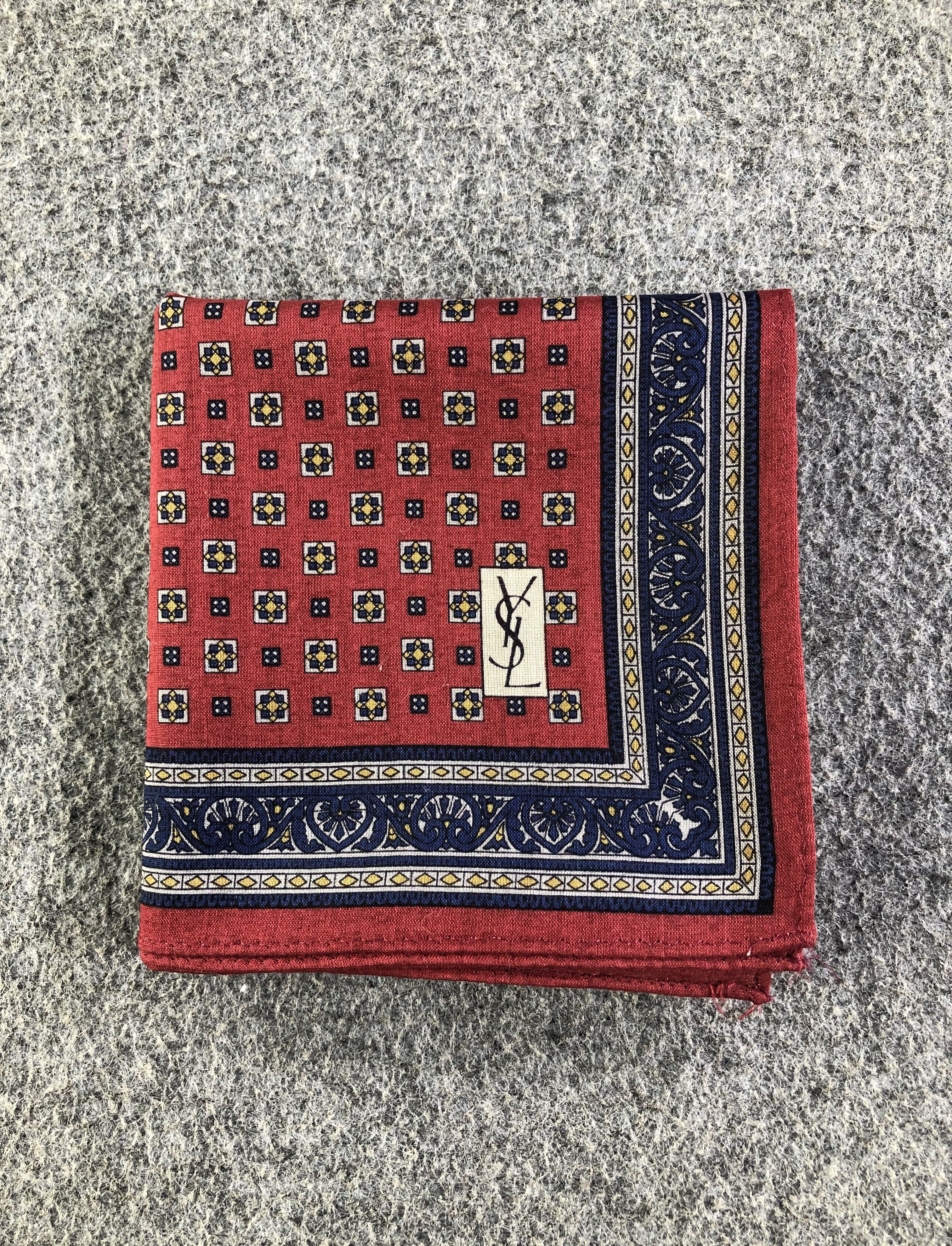Yves Saint Laurent Yves Saint Laurent Handkerchief / Bandana / Neckerchief C404 Size ONE SIZE - 6 Thumbnail