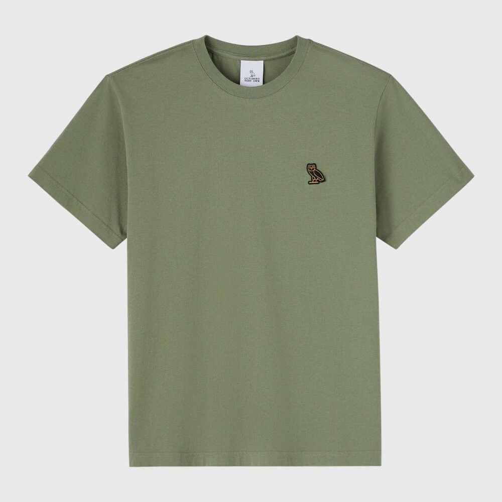 October's Very Own OVO Essentials Crewneck T Shirt Olive Green Size US L / EU 52-54 / 3 - 1 Thumbnail