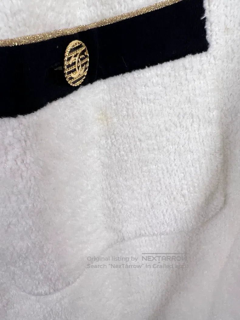 Chanel Chanel Long-sleeved dress made of cruise ship series towel Size XS / US 0-2 / IT 36-38 - 6 Thumbnail