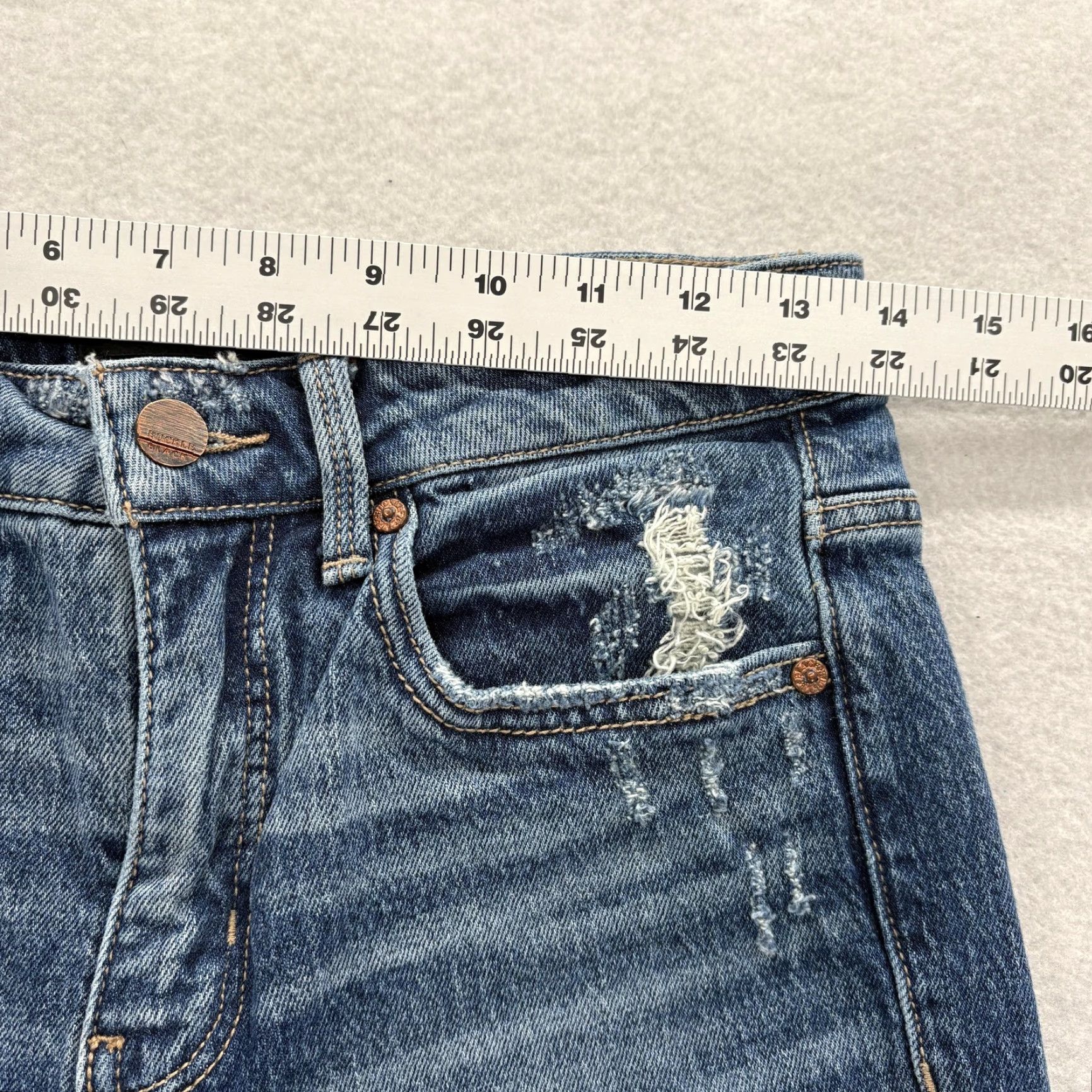 Buckle Black VINTAGE Buckle Black Jeans Womens 26 Blue Mom Jean Distressed High Rise Stretch Denim Hat? Size 26" / US 2 / IT 38 - 7 Thumbnail
