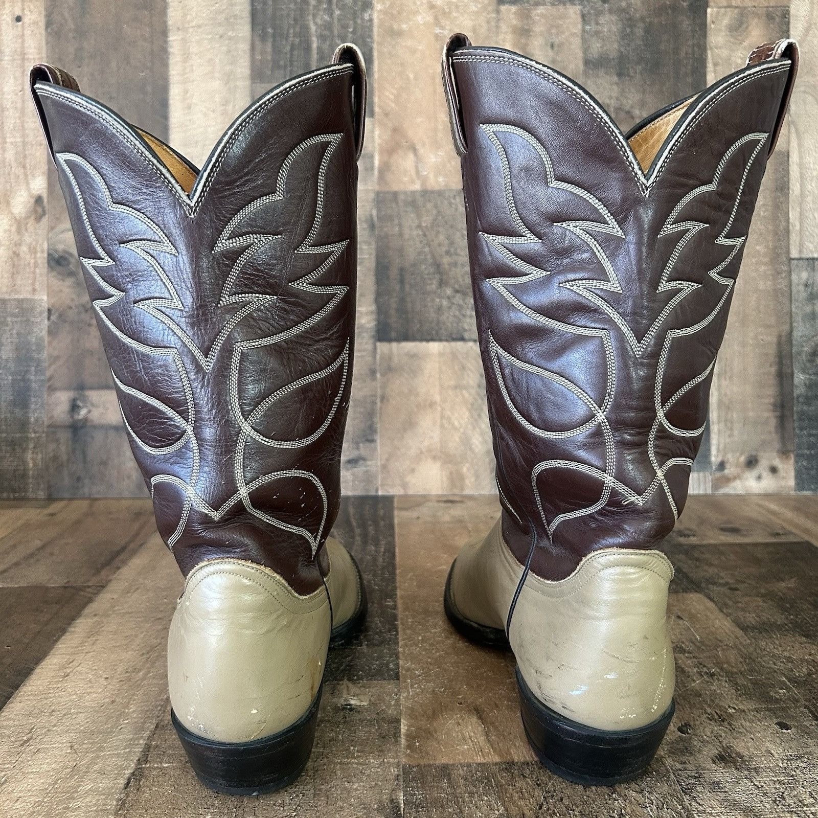 Tony Lama Tony Lama Vintage Gold Label Cowboy Boots Mens 9.5 D Size US 9.5 / EU 42-43 - 10 Thumbnail